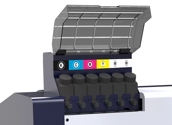 The intelligent alarm ink cartridge has the functions of ink stirring, filtering, and ink volume alarm to ensure smooth ink supply. 
